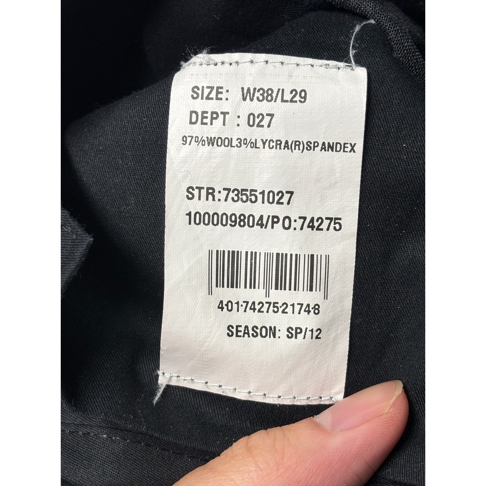 Brooks Brothers 346 Mens Wool Stretch Dress Pants Charcoal Grey W38 L29 73551027 - Picture 4 of 10
